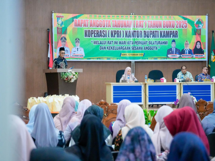 Asisten III Setda Kampar Resmi Buka RAT KPRI Tahun Buku 2026