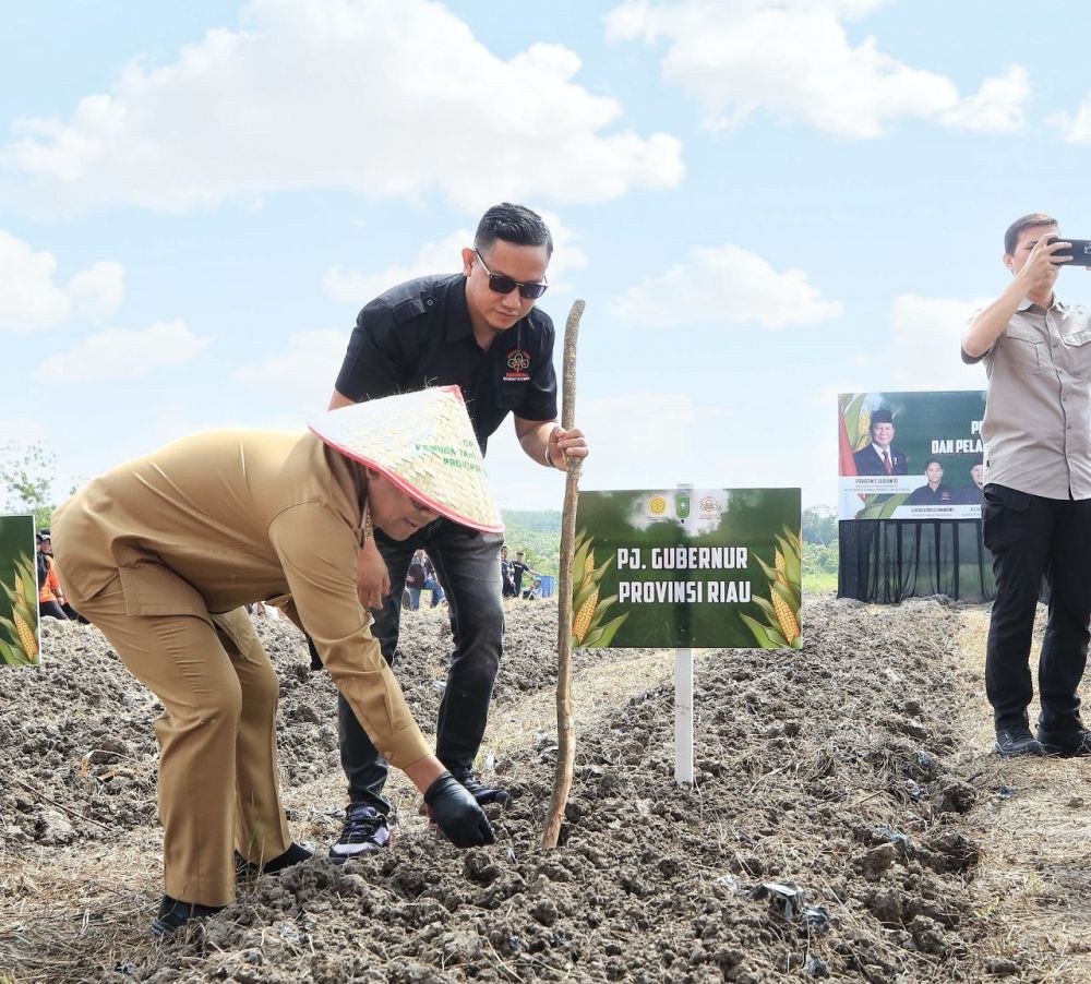 Sinergi Pemprov Riau, Polda, dan Stakeholder Lainnya untuk Ketahanan Pangan
